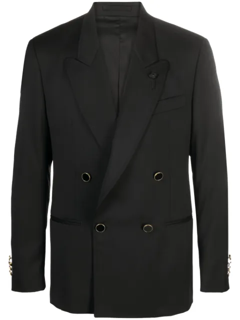Lardini double-breasted wool blazer