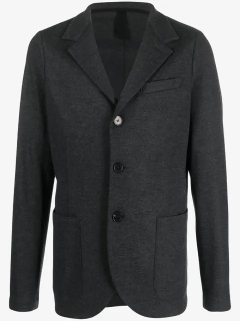 Harris Wharf London single-breasted virgin-wool blazer