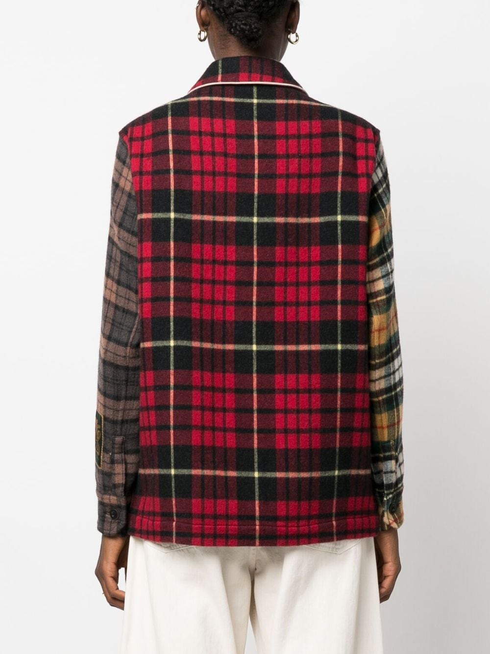 Pierre Louis Mascia Plaid-check Wool Shirt Jacket in Red for Men