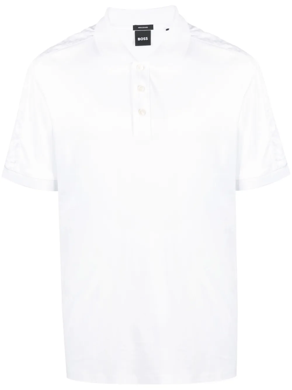 BOSS monogram-jacquard Trim Polo Shirt - Farfetch