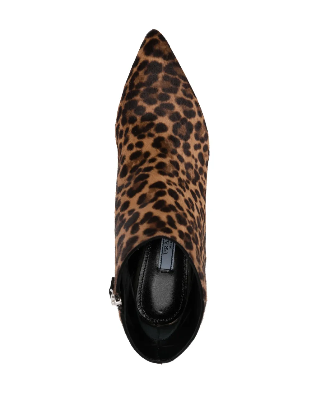 Prada 60mm leopard-print boots Brown