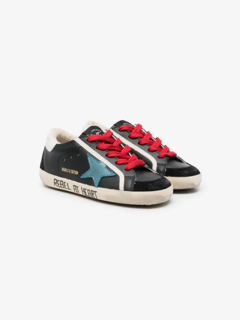Bonpoint star-patch leather sneakers