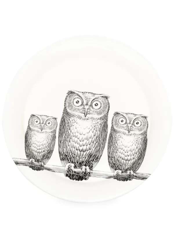 Fornasetti Civette ラウンド トレイ | ホワイト | FARFETCH JP