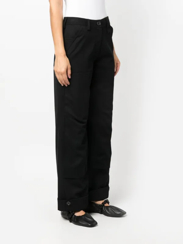【関税込み】Simone Rocha ブラック Puddle ワイドパンツ Simone Rocha - Bow Detail Puddle Trousers – Simone Rocha US