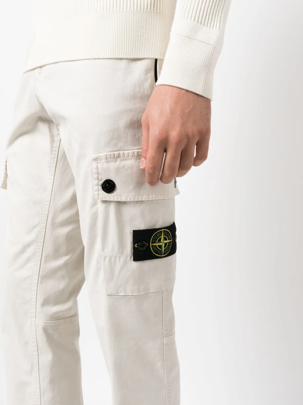 Stone Island コンパスパッチ スリムカーゴパンツ - Farfetch