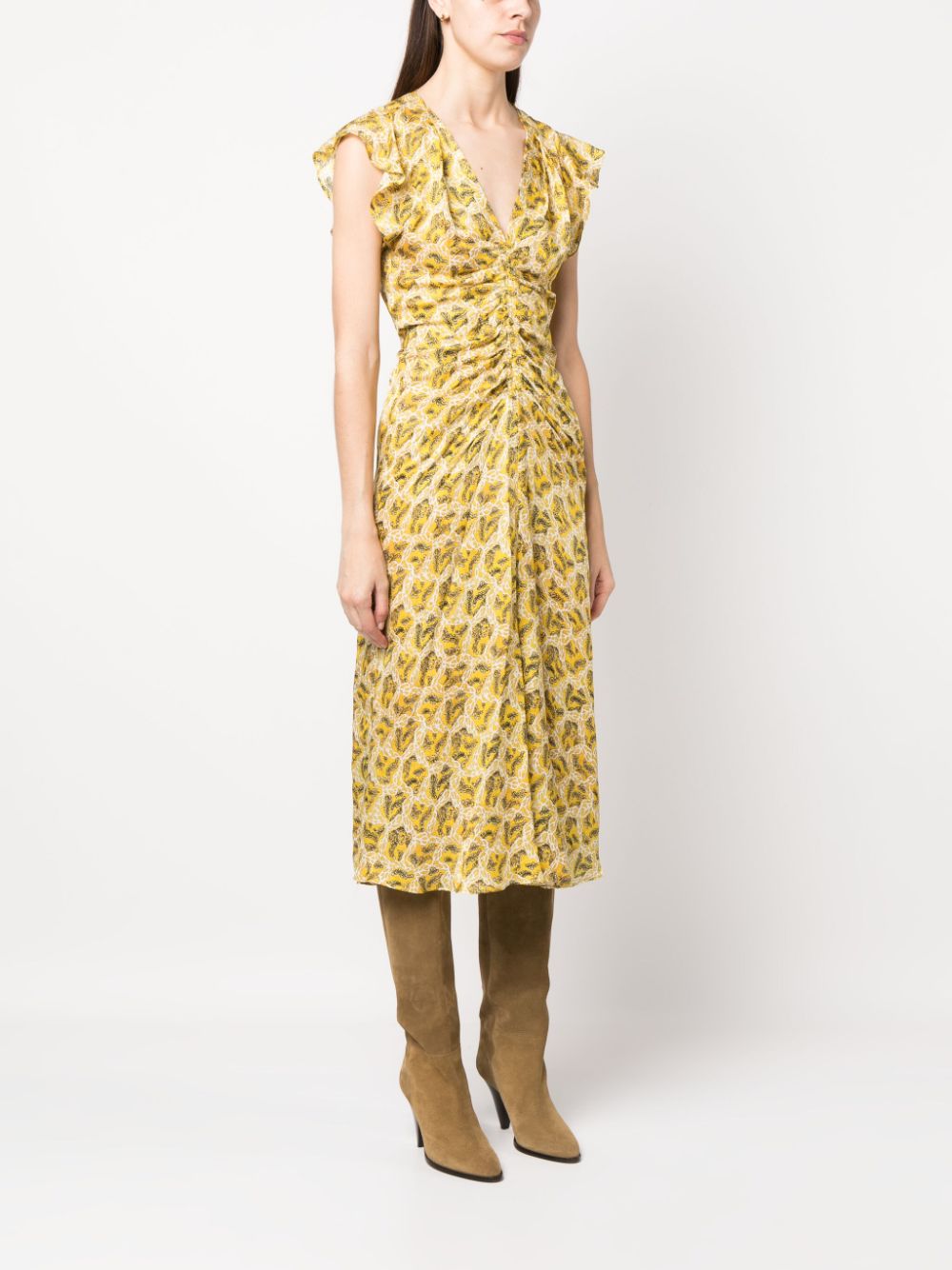 ISABEL MARANT floral-print midi dress Women