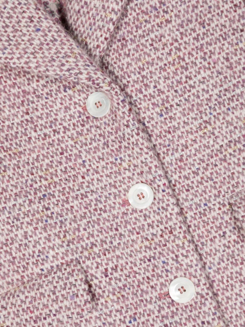 Shop Simonetta Bouclé Single-breasted Coat In Pink
