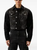 Han Kjøbenhavn laser-cut denim jacket - Black