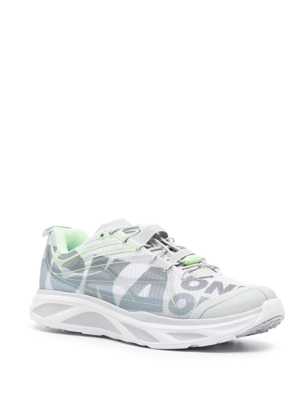 HOKA Sneakers met logoprint - Grijs