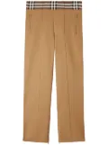 Burberry Check-trim joggings trousers - Neutrals