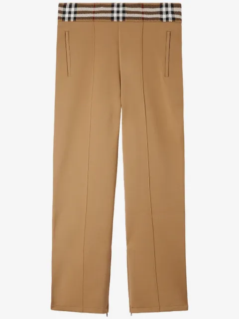 Burberry Check-trim joggings trousers