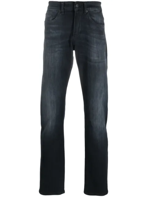 BOSS logo-patch cotton jeans 