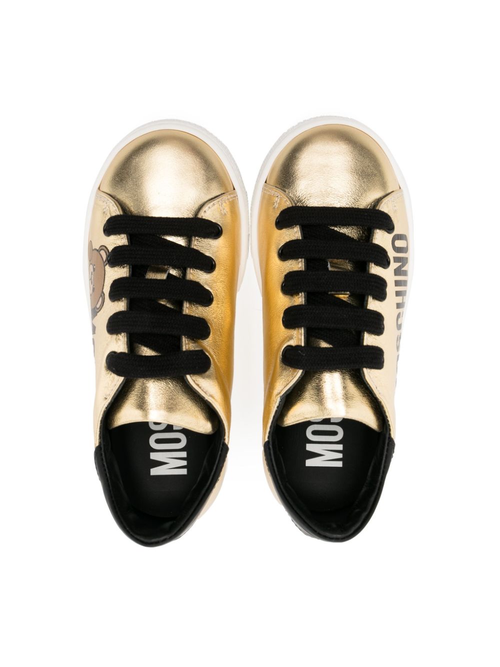 Moschino gold discount sneakers