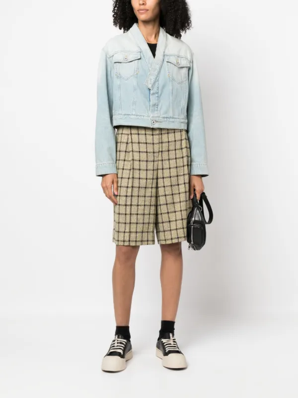 Kenzo クロップド デニムジャケット | ブルー | FARFETCH JP