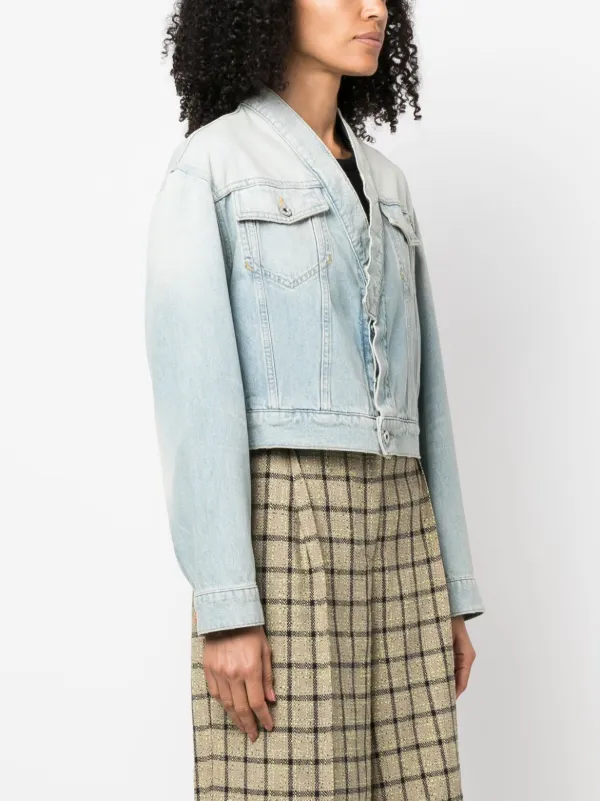 Kenzo クロップド デニムジャケット | ブルー | FARFETCH JP