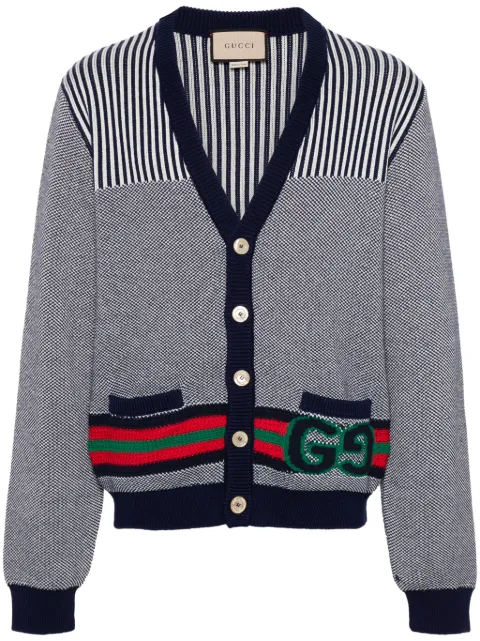 Gucci cárdigan con logo GG