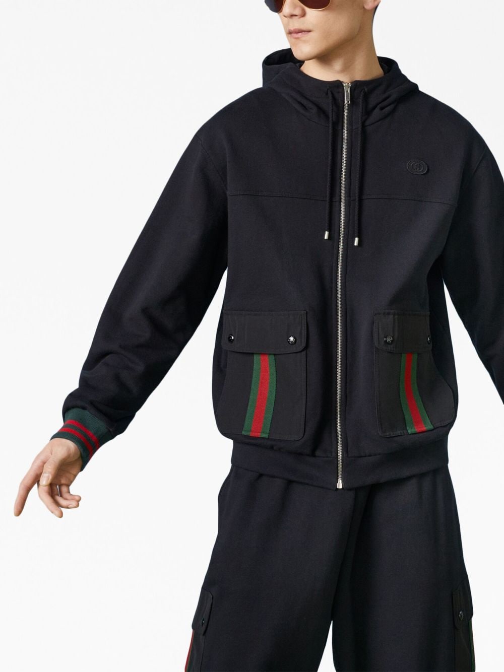 Shop GUCCI 2024 SS REVERSIBLE COTTON BOMBER JACKET ‎753103 XDCH2