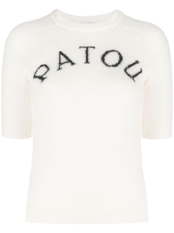 Patou logo-intarsia Knitted Top - Farfetch