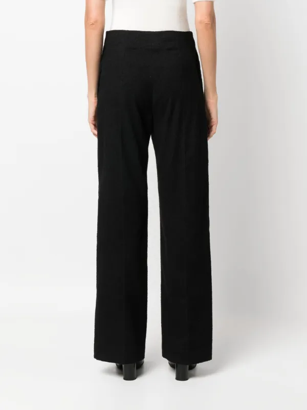 Patou Iconic Long wide leg Trousers Black FARFETCH CA