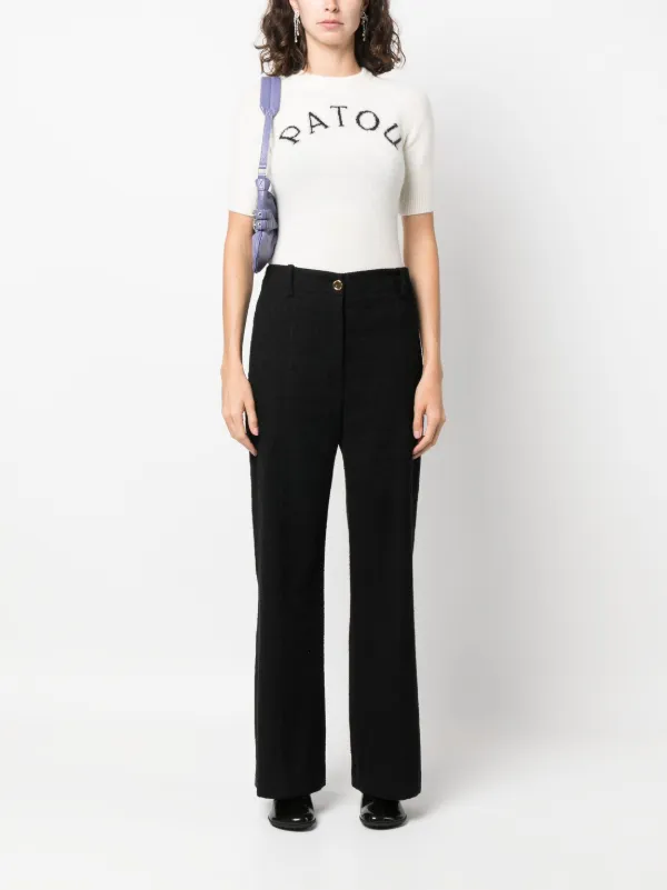 Patou Iconic Long ワイドパンツ | ブラック | FARFETCH JP