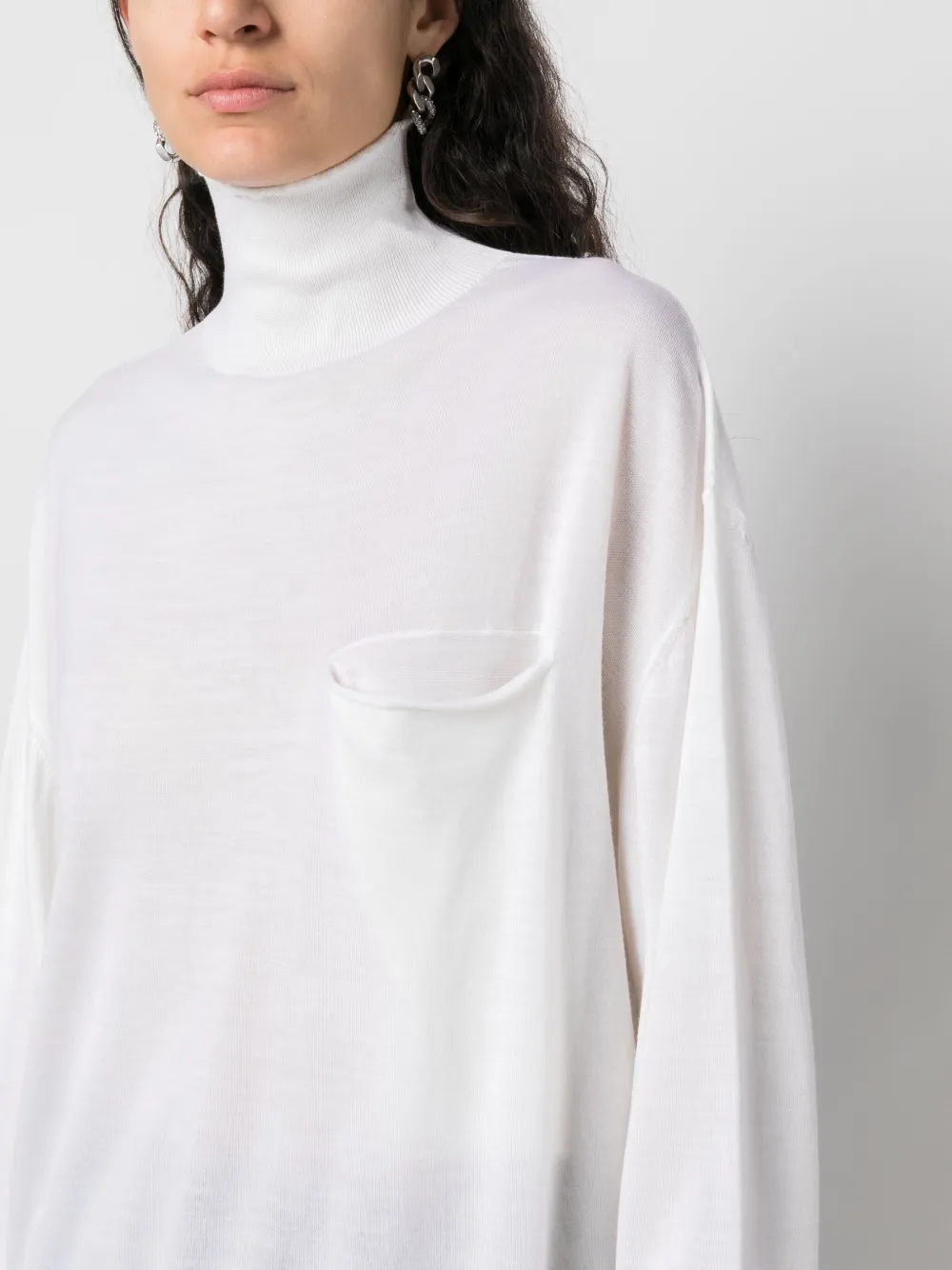 QUIRA SLOUCH-BODY FINE-KNIT JUMPER