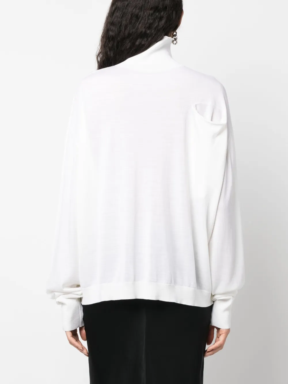QUIRA SLOUCH-BODY FINE-KNIT JUMPER