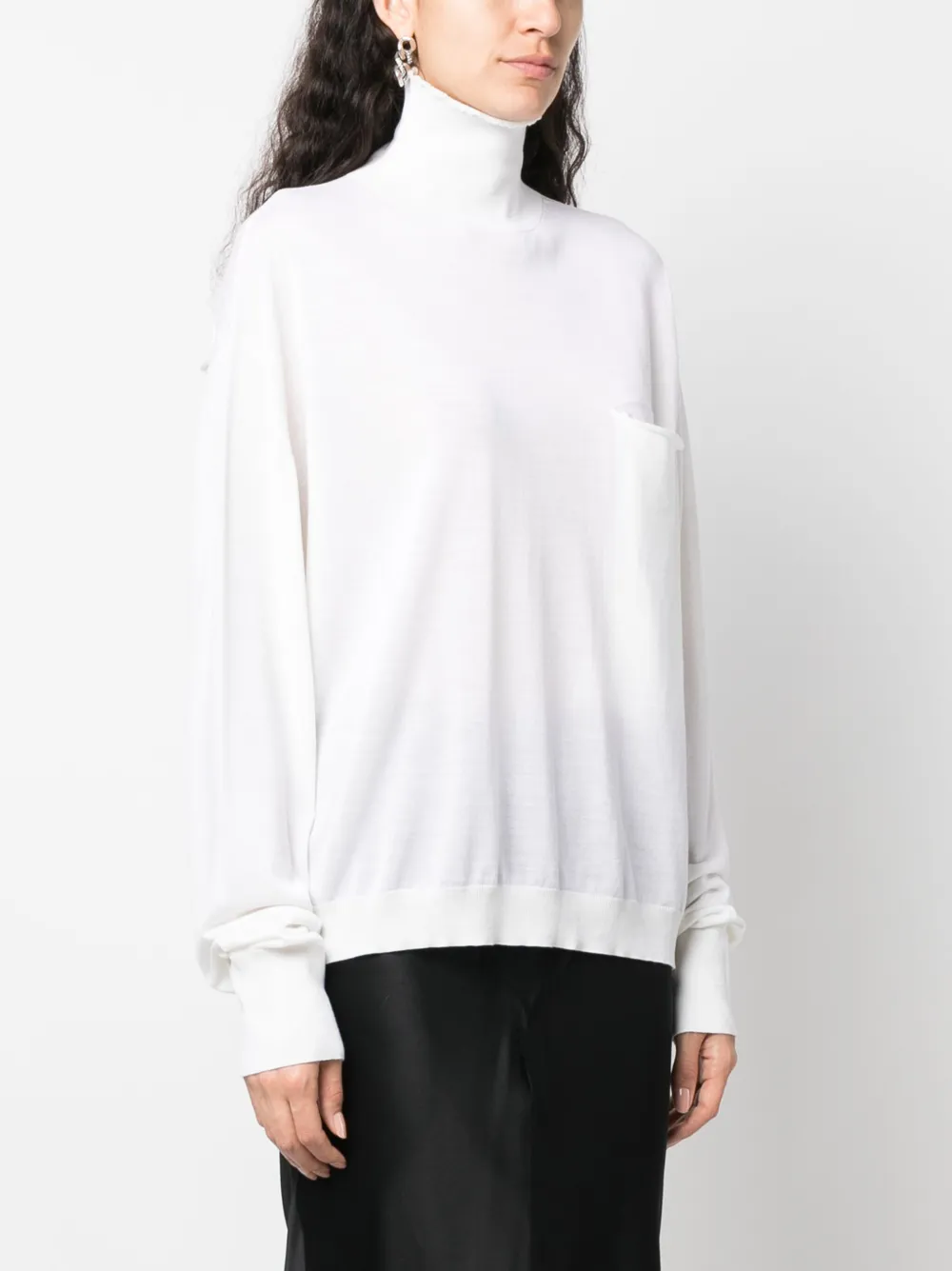 QUIRA SLOUCH-BODY FINE-KNIT JUMPER