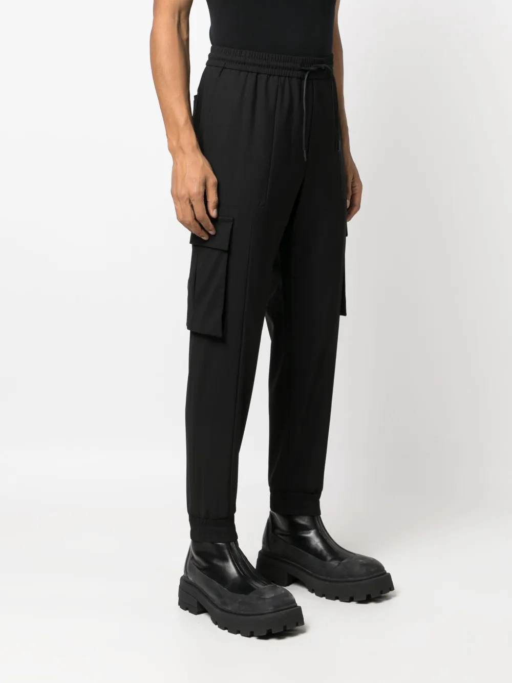 Tapered leg track pants deals