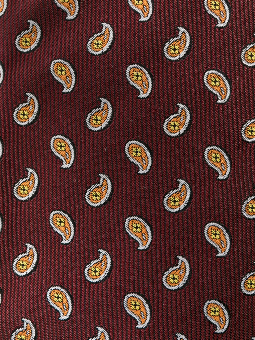 ETRO paisley-print silk tie - Rood