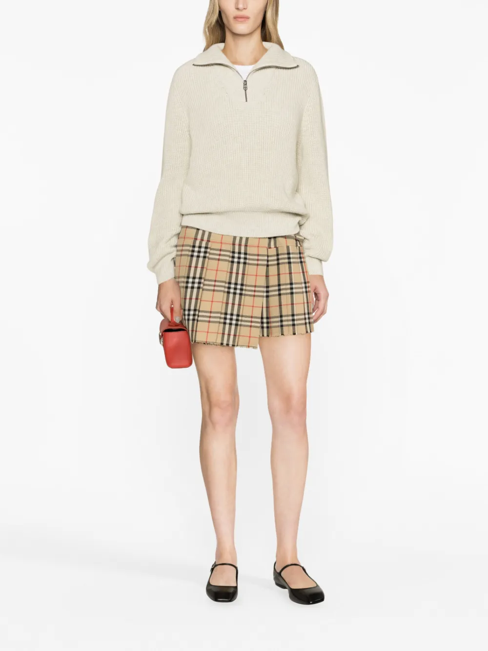 A.P.C. Alezane ribbed-knit cotton jumper - Beige