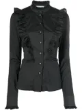 Philosophy Di Lorenzo Serafini ruffled poplin shirt - Black