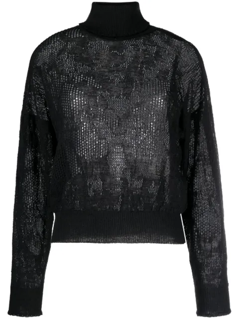 TWINSET roll-neck knitted top