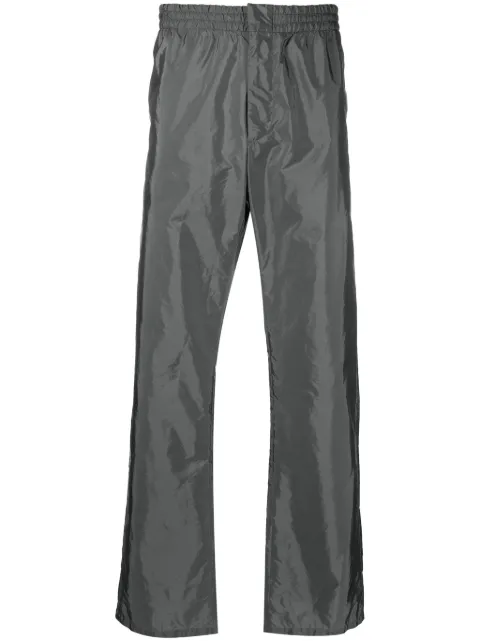 Prada pantalones con aplique del logo