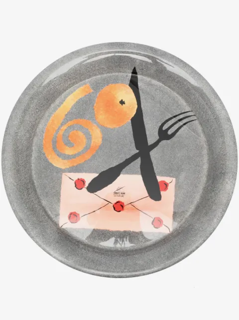 Fornasetti graphic-print tray