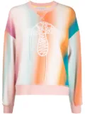 Mira Mikati ombre-effect organic-cotton sweatshirt - Orange