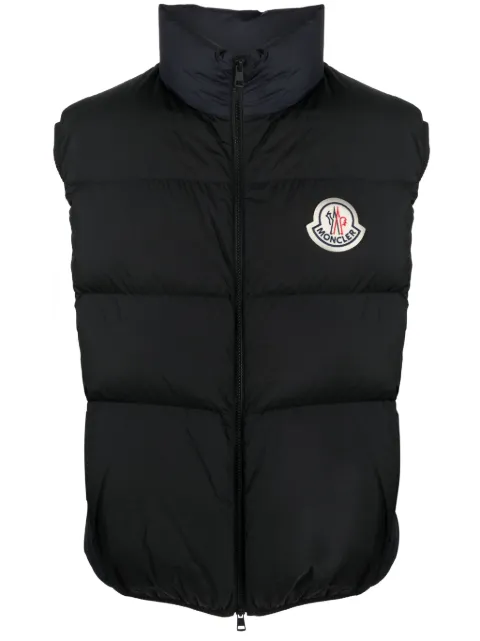 Moncler chaleco Almaz con parche del logo