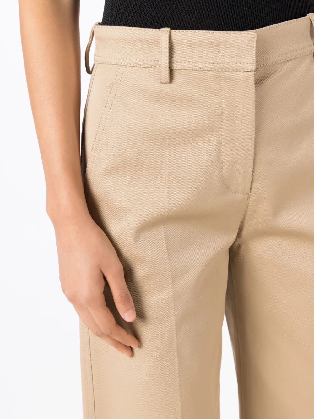 Valentino Garavani Broek met wijde pijpen Bruin