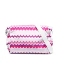 Missoni Kids zigzag-pattern changing bag - Pink