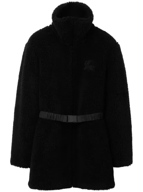 Burberry EKD-embroidery wool-blend coat 