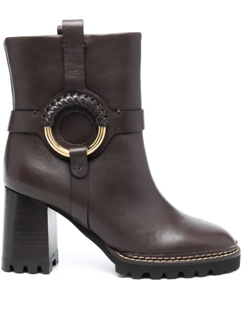 See by Chloé Ankle boot Hanna com plataforma 80mm