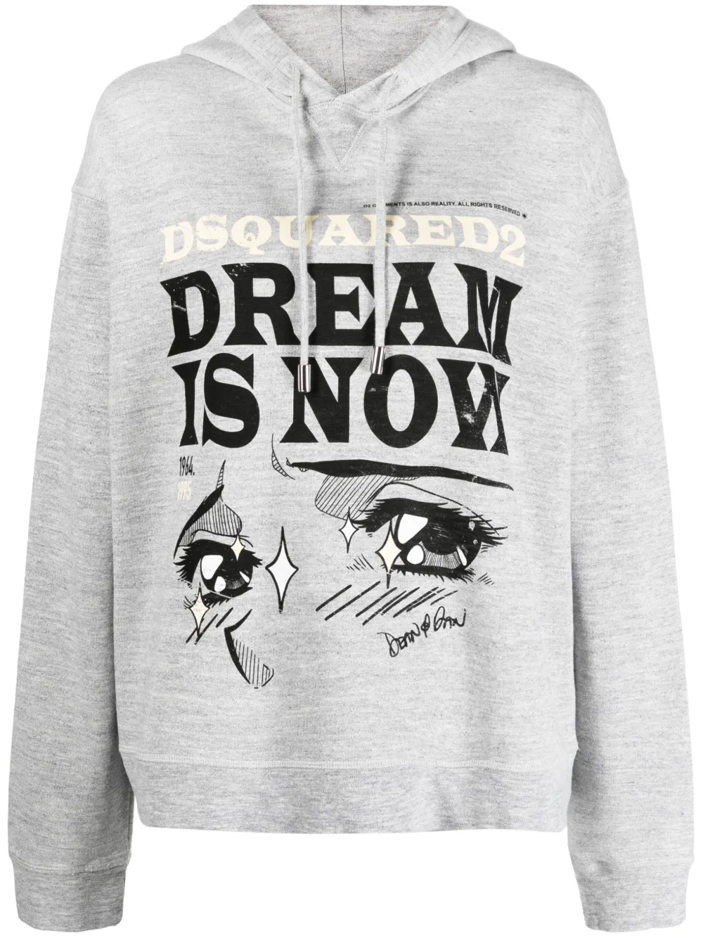 Disqued DSQUARED2 logo-print long-sleeve hoodie Women