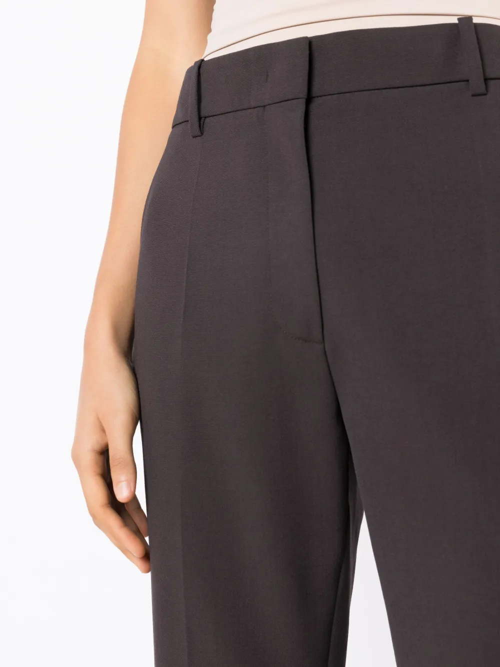 Shop Valentino High-waisted Flared Trousers