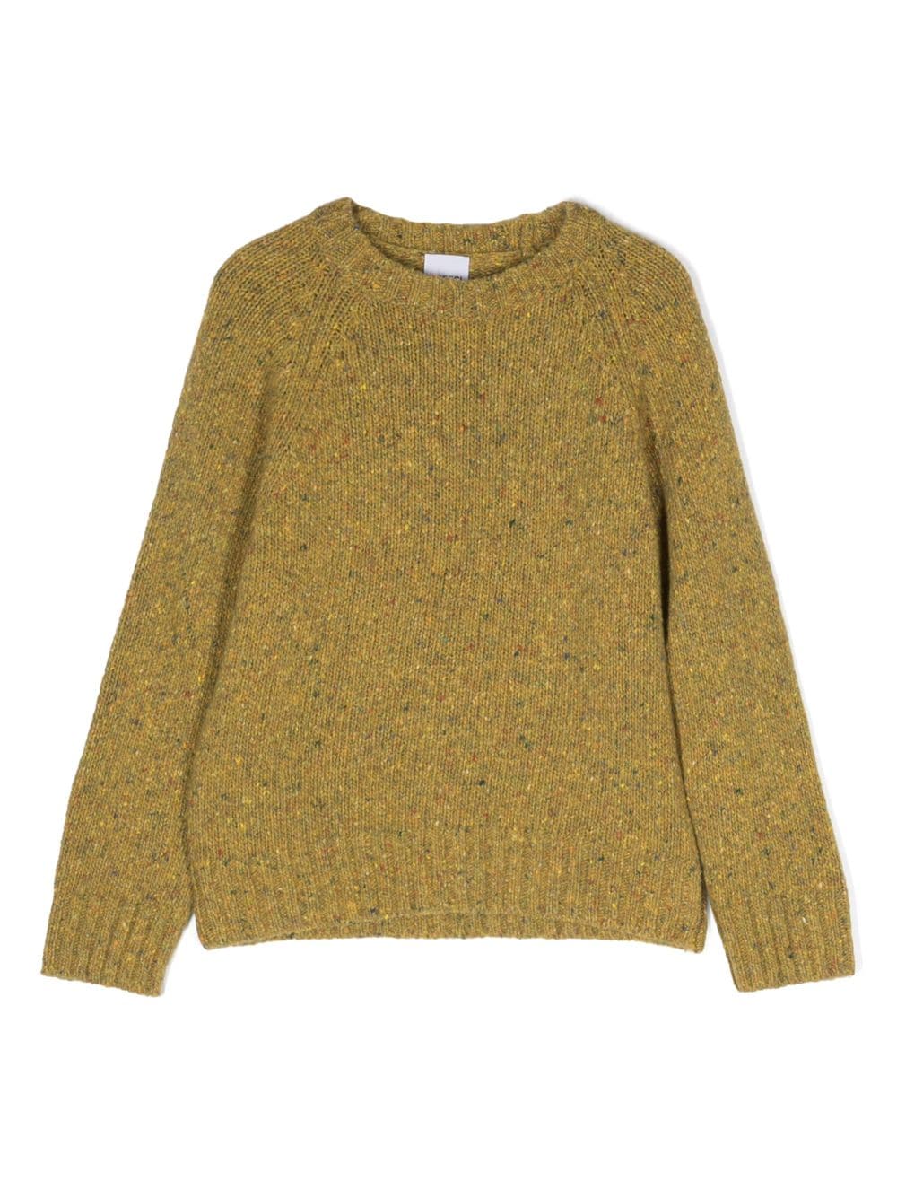 Aspesi Kids' Crew-neck Knitted Jumper In Green