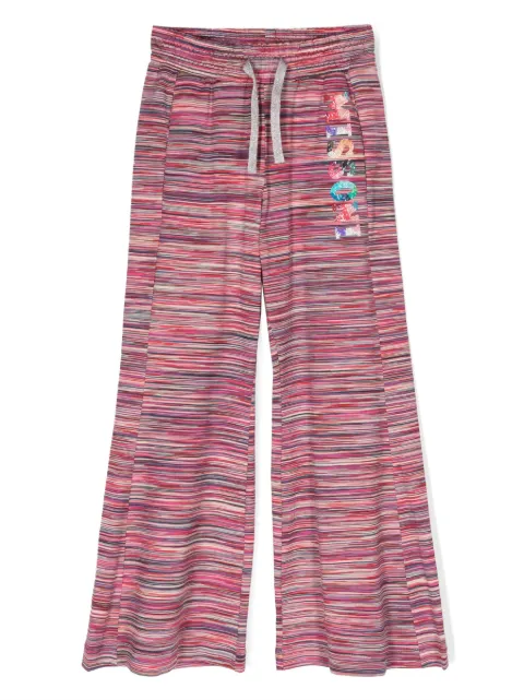 Missoni Kids crystal-embellished cotton track trousers