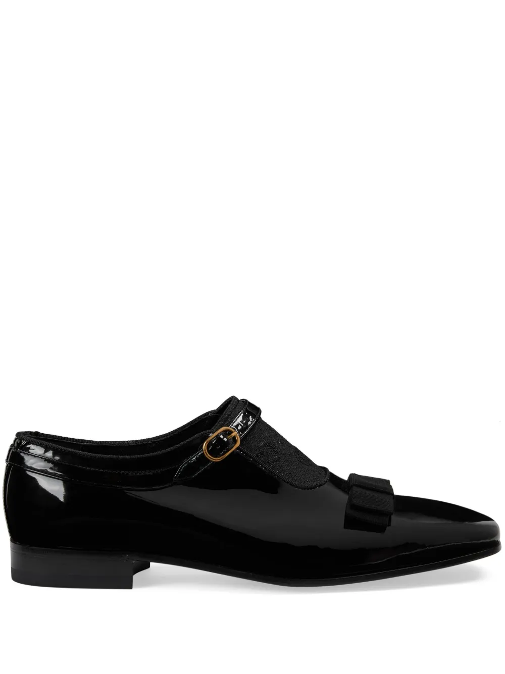 Gucci Gg Canvas 20mm Leather Loafers In Schwarz