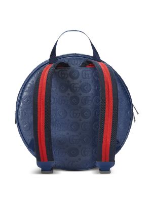 Gucci Kids Double G-print Wool Backpack - Brown