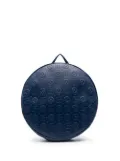 Gucci Kids Interlocking G logo leather backpack - Blue
