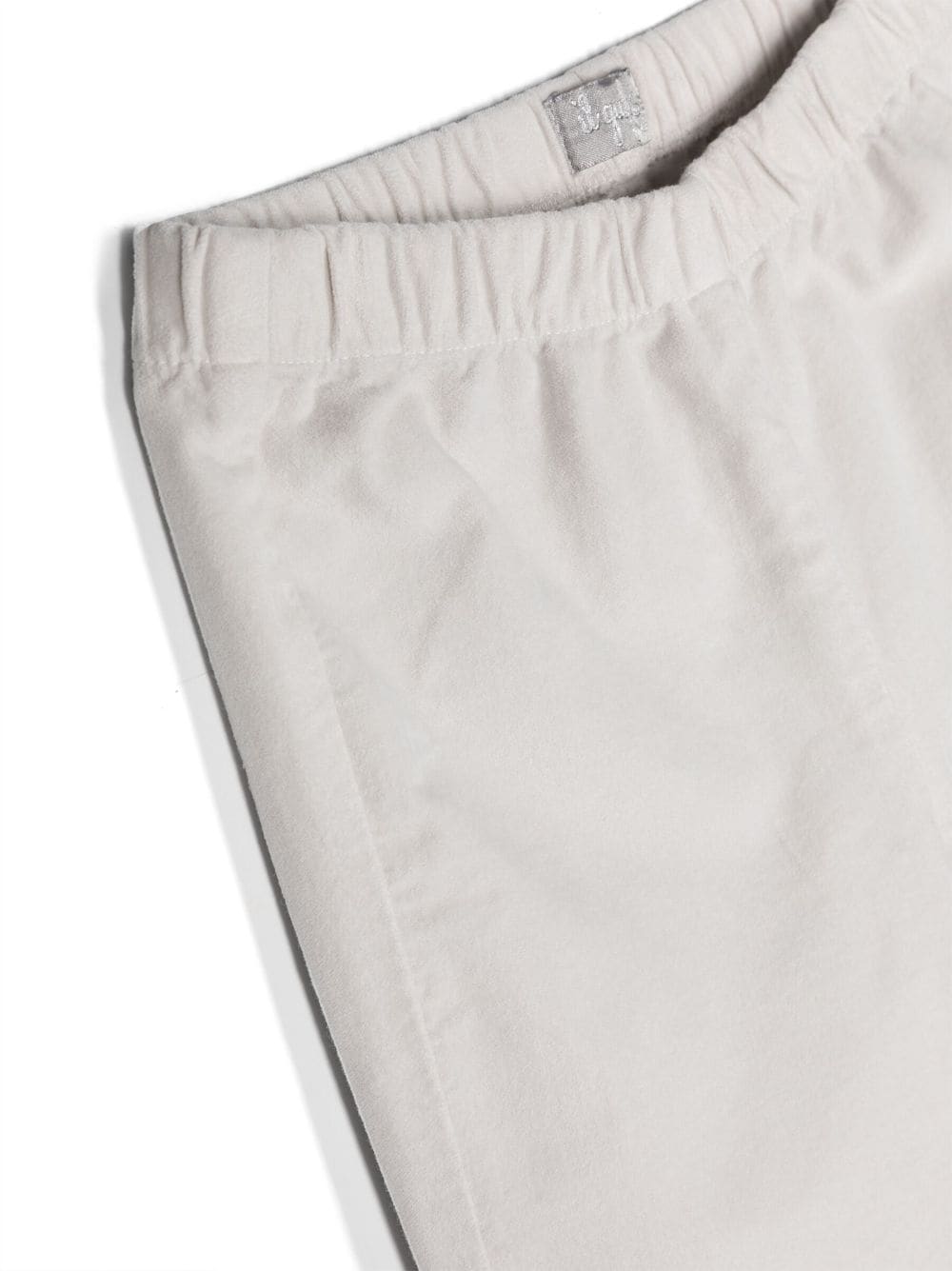 Shop Il Gufo Elastic-waist Flared Trousers In Grey