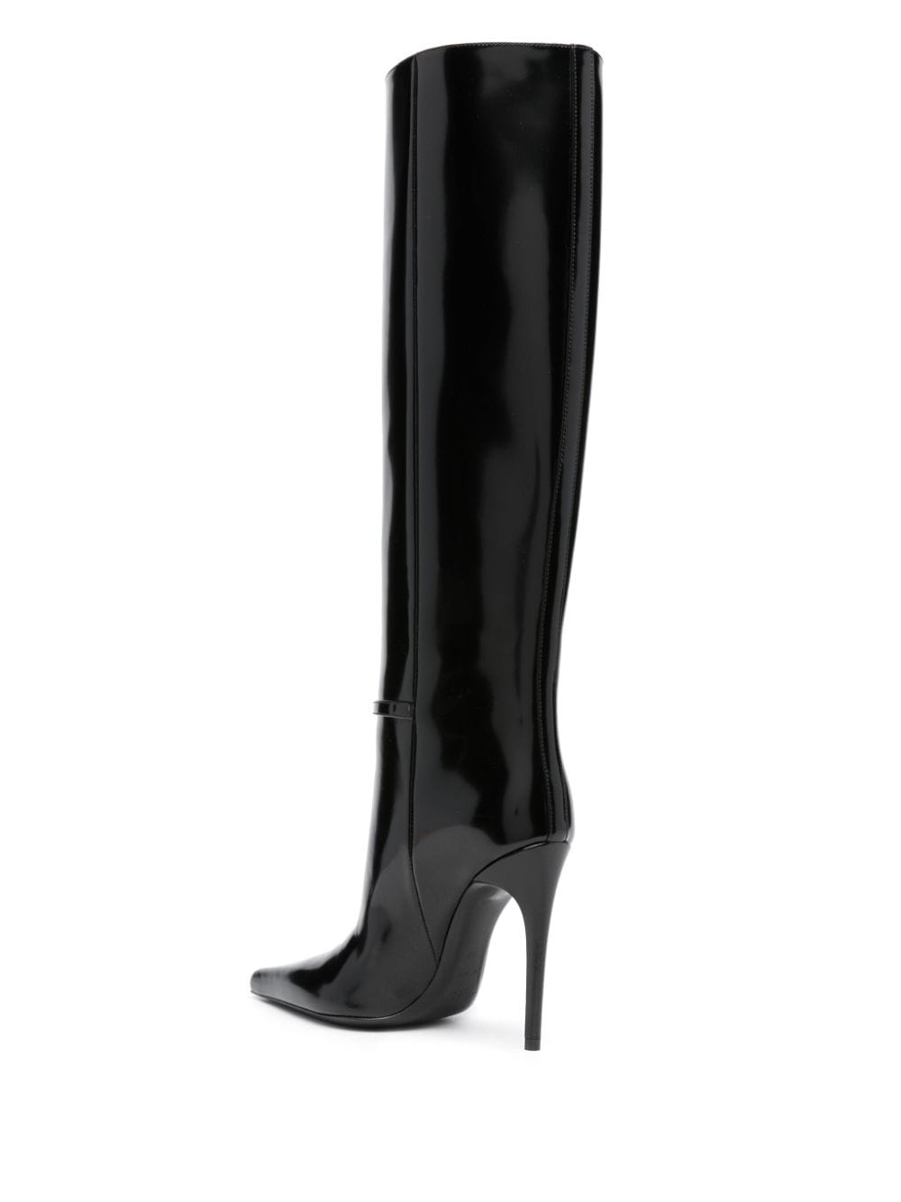 Shop Saint Laurent Vendome 110mm Buckled Boots In Black