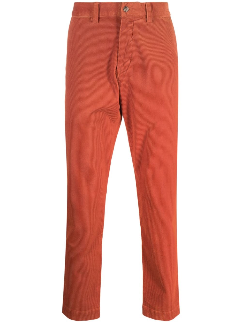 Polo Ralph Lauren Mid-rise Straight-leg Trousers In Orange
